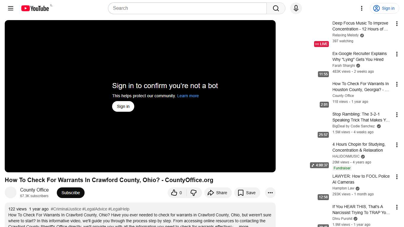 How To Check For Warrants In Crawford County, Ohio? - CountyOffice.org - YouTube